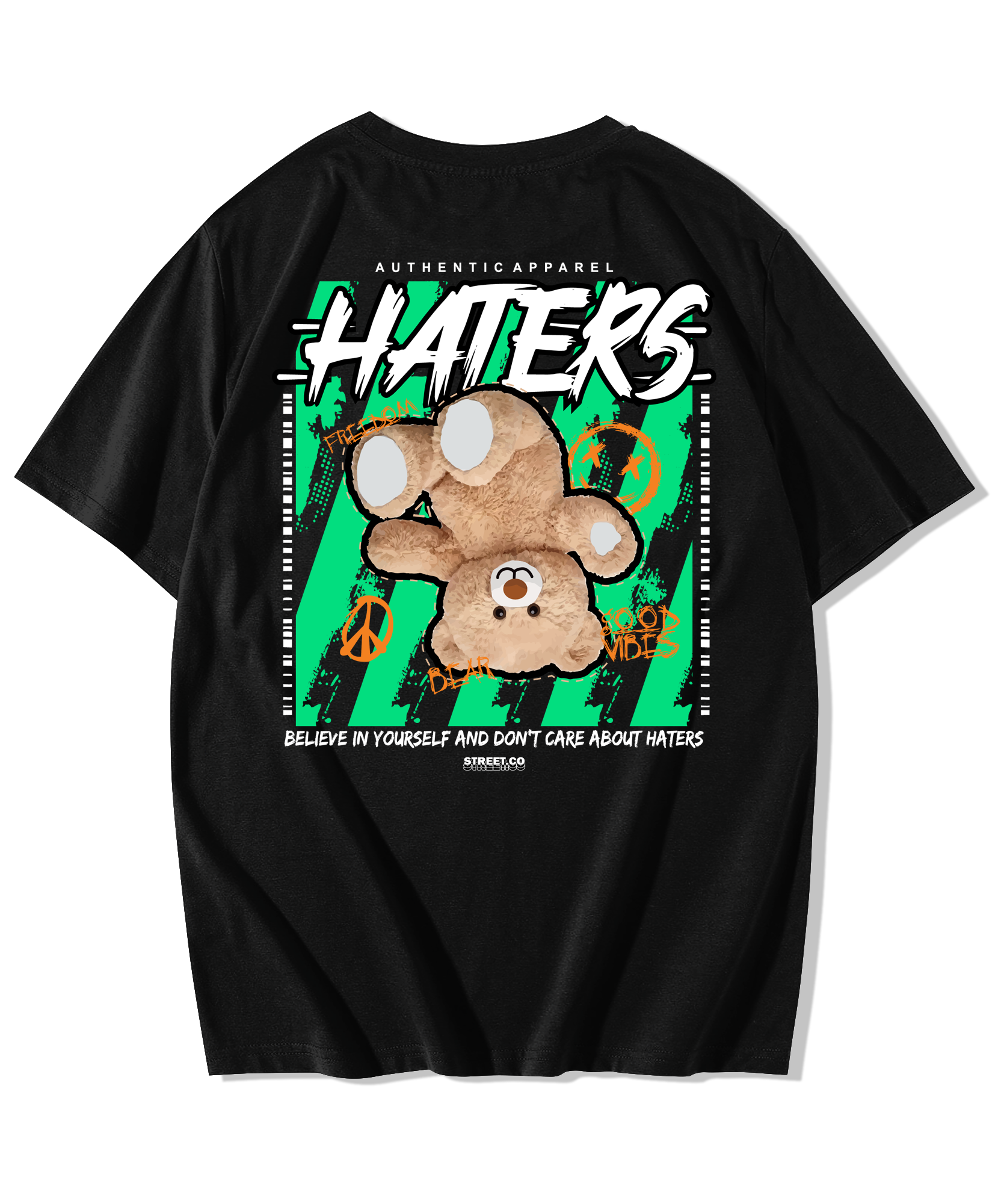 Haters printed Oversized T-Shirt
